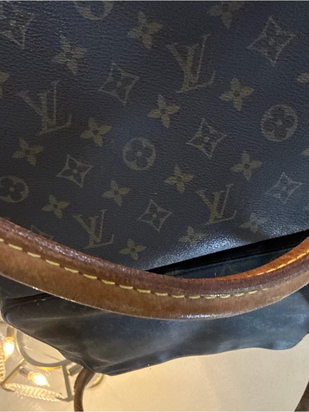 Louis Vuitton Monogram Canvas Hobo Bag in Brown and Tan - Picture 6 of 7